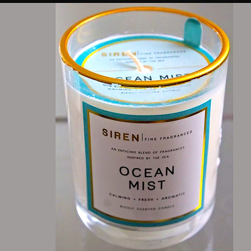 DW HOME CANDLE OCEAN MIST RICHLY SCENTED NEW 1 WICK 8.55 oz